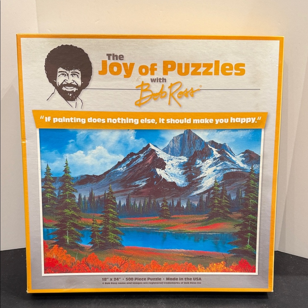 Wellspring Bob Ross The Joy Of Puzzles Spring 500 Piece Jigsaw Puzzle